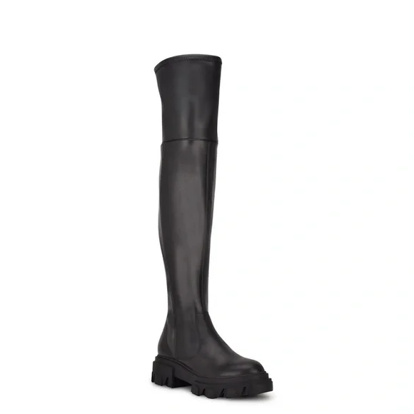 🩶NINE WEST LUG SOLE THIGH HIGH BOOTS🩶 - Picture 1 of 1